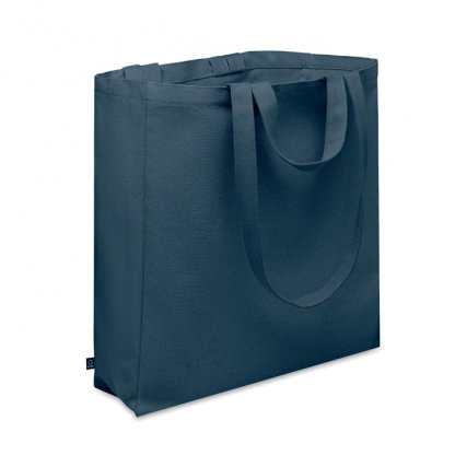 Tote Bag En Coton Et Polyester Recyclés 380g GAVE COLOUR Sac Bleu