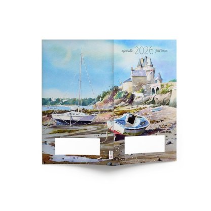 Mini Agenda De Bureau Souple 9,5x16,5cm ÉCO POCHE COULEUR Bretagne Entier