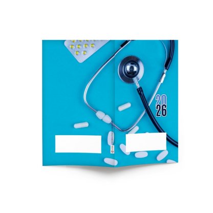 Mini Agenda De Bureau Souple 9,5x16,5cm ÉCO POCHE COULEUR Médecin