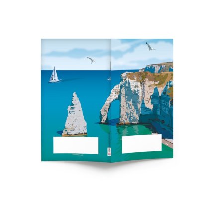 Mini Agenda De Bureau Souple 9,5x16,5cm ÉCO POCHE COULEUR Mer Et Crique