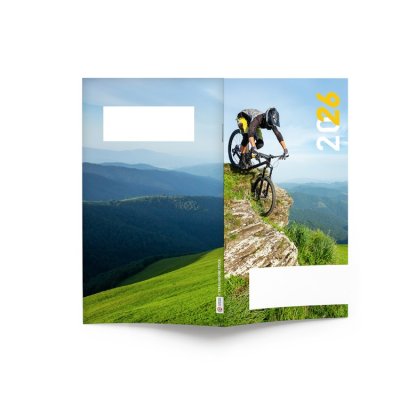 Mini Agenda De Bureau Souple 9,5x16,5cm ÉCO POCHE COULEUR Vélo