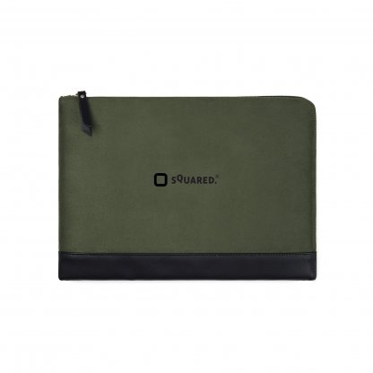 Pochette Pour Ordinateur 14 En Polyester Recyclé VINGA MARLOW Vert Avec Marquage