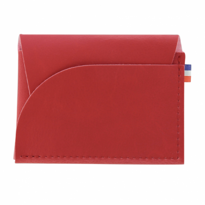 Porte Monnaie En Cuir Végétal MARIA Rouge