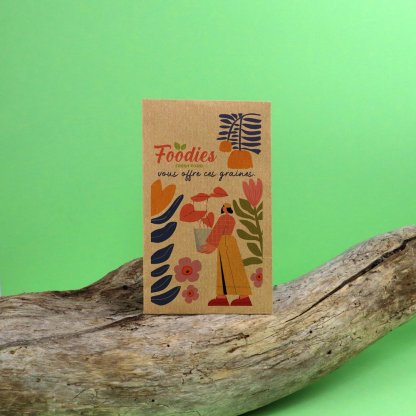Sachet De Graines En Papier Kraft 8,5 X 14 Cm KRAFTGRAINES XL Avec Marquage