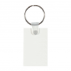 Porte Clés Rigide Sur Mesure En Plastique PMMA Recyclé Classique Blanc De Dos
