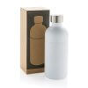 Bouteille Pour Boisson Gazeuse En Inox Recyclé 800ml Blanche Avec Boite