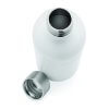 Bouteille Pour Boisson Gazeuse En Inox Recyclé 800ml Blanche Ouverte