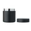 Boîte Repas En Inox Recyclé 500ml GOSNACK Noir Cuvercle Ouvert