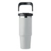 Bouteille Isotherme En Inox Recyclé 850ml SUMA HAND Blanc Face