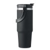 Bouteille Isotherme En Inox Recyclé 850ml SUMA HAND Noir De Côté