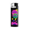 Briquet Publicitaire BIC électronique Chromé BIC J38 Noir Avec Marquage