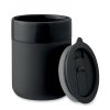 Gobelet En Céramique Avec Manchon Amovible 330ml QERAM Noir Ouvert