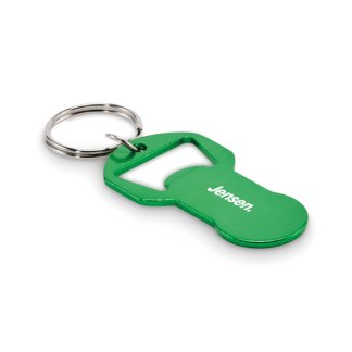 porte clés en aluminium recyclé clave