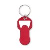 Porte Clés En Aluminium Recyclé CLAVE Rouge De Face