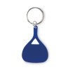 Porte Clés En Aluminium Recyclé KEPAD Bleu Vue De Face