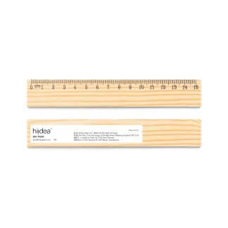 règle en bois promotionnel de 15 cm wesley 15