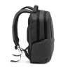 Sac à Dos Ordinateur Recyclé RE BOSTON Noir De Côté
