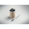 Tasse à Yerba Isotherme En Inox Recyclé 240ml MIYERBA Beige Ambiance