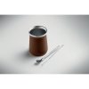 Tasse à Yerba Isotherme En Inox Recyclé 240ml MIYERBA Marron Ambiance