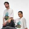 T Shirt Oversize Mixte Avec Logo En Coton Bio 240g PALOMA Homme Et Femme