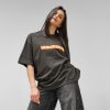 T Shirt Oversize Mixte Avec Logo En Coton Bio 240g PALOMA Tendance