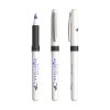 Stylo Roller Publicitaire En Plastique Bic Grip Roller Blanc, Encre Bleue, Avec Marquage