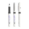 Stylo Roller Publicitaire En Plastique Bic Grip Roller Blanc, Encre Noire, Avec Marquage