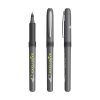 Stylo Roller Publicitaire En Plastique Bic Grip Roller Gris Foncé, Encre Noire, Avec Marquage