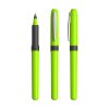 Stylo Roller Publicitaire En Plastique Bic Grip Roller Vert Pomme, Encre Noire, Sans Marquage
