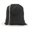 Gym Bag Promotionnel En Coton Recyclé 150G 37X41Cm Istanbul Noir