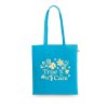 Tote Bag Personnalisé En Coton Recyclé 150G 38X42Cm Mexico Bleu Clair Avec Marquage