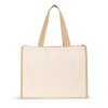Sac Cabas Publicitaire En Toile De Coton Et Jute 320G 420X330X190Mm Helsinque Vue De Côté