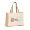 Sac Cabas Publicitaire En Toile De Coton Et Jute 320G 420X330X190Mm Helsinque Marquage Logo