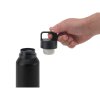 Bouteille Isotherme Publicitaire En Inox Recyclé 590Ml Nicklaus Noir, Vue 2