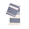 Fouta Publicitaire En Coton Bio 250G 170X100Cm Axeline Bleu