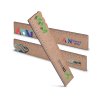 Règle 30cm sur-mesure personnalisée en bois MDF - ARTIBOIS XL - naturel, trois règles avec marquage quadri