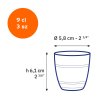 Verre Expresso Publicitaire En Verre Trempé 90Ml Gigogne Dimensions