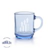 Mug Personnalisable En Verre Trempé 260Ml Versailles Bleu Marine, Marquage
