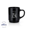 Mug Personnalisable En Verre Trempé 260Ml Versailles Noir, Marquage