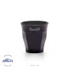 Verre Expresso Personnalisé En Verre Trempé 90Ml Picardie Noir, Logo En Lettres Stylisées